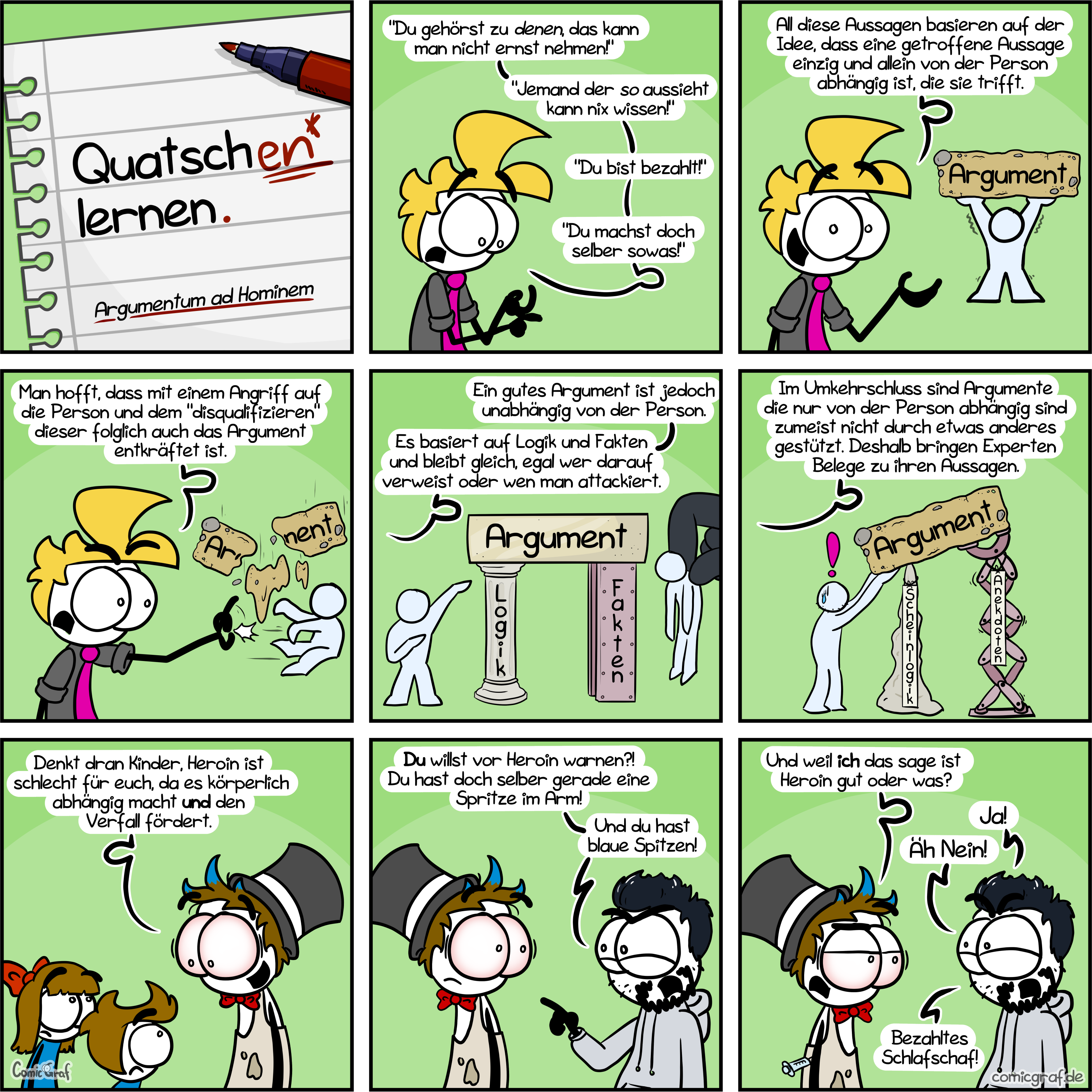 Quatschen lernen: Ad Hominem