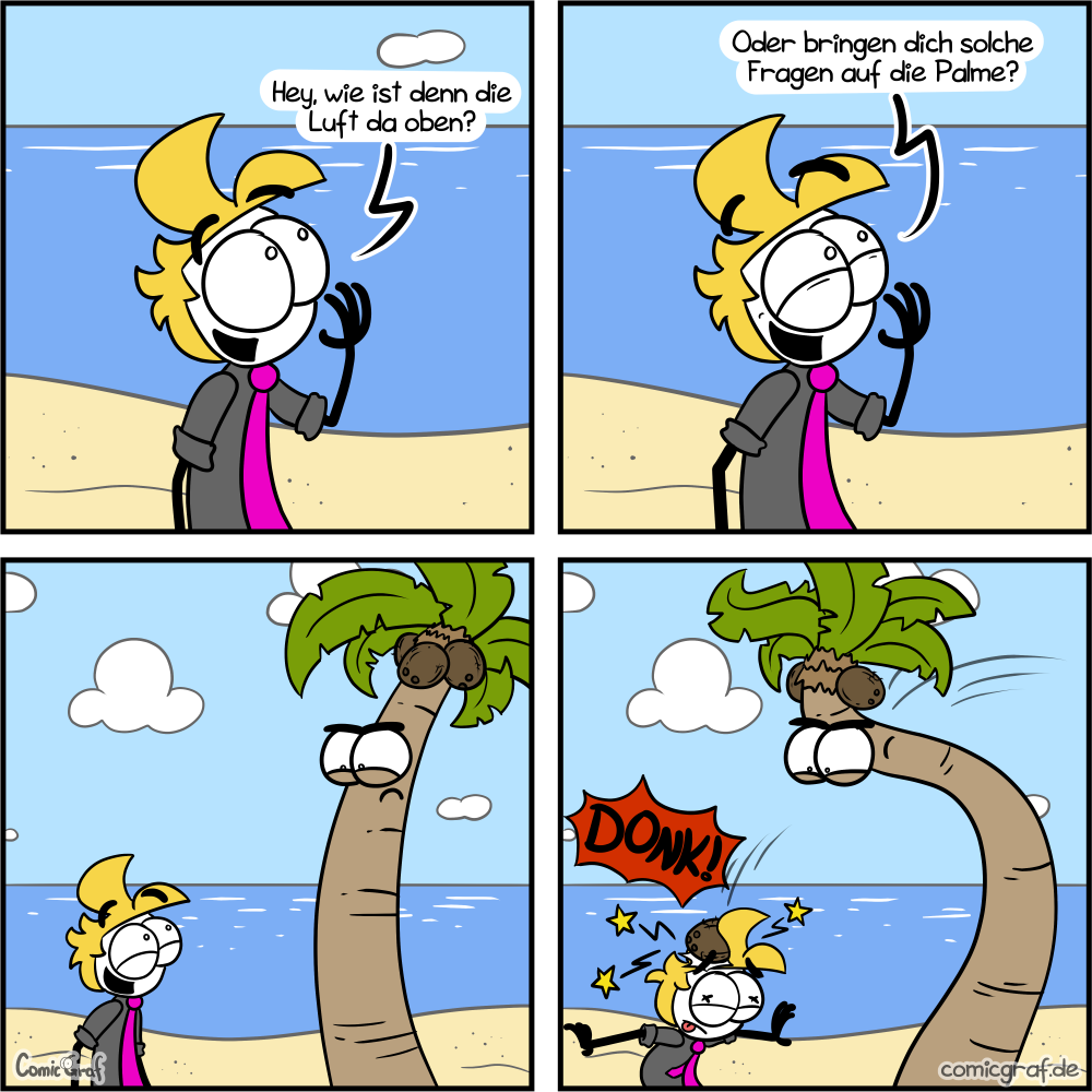 Von der Palme schütteln