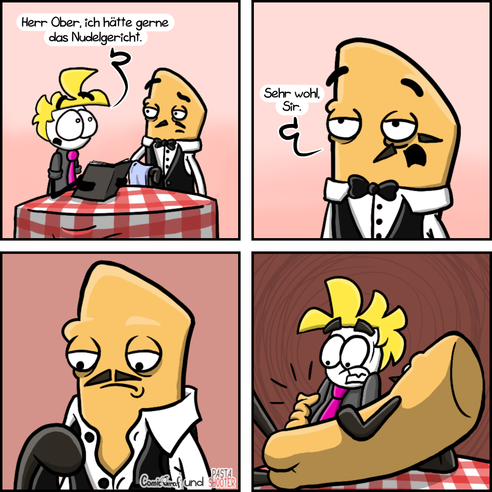 Gemeinsamer Comic: Pasta Shooter