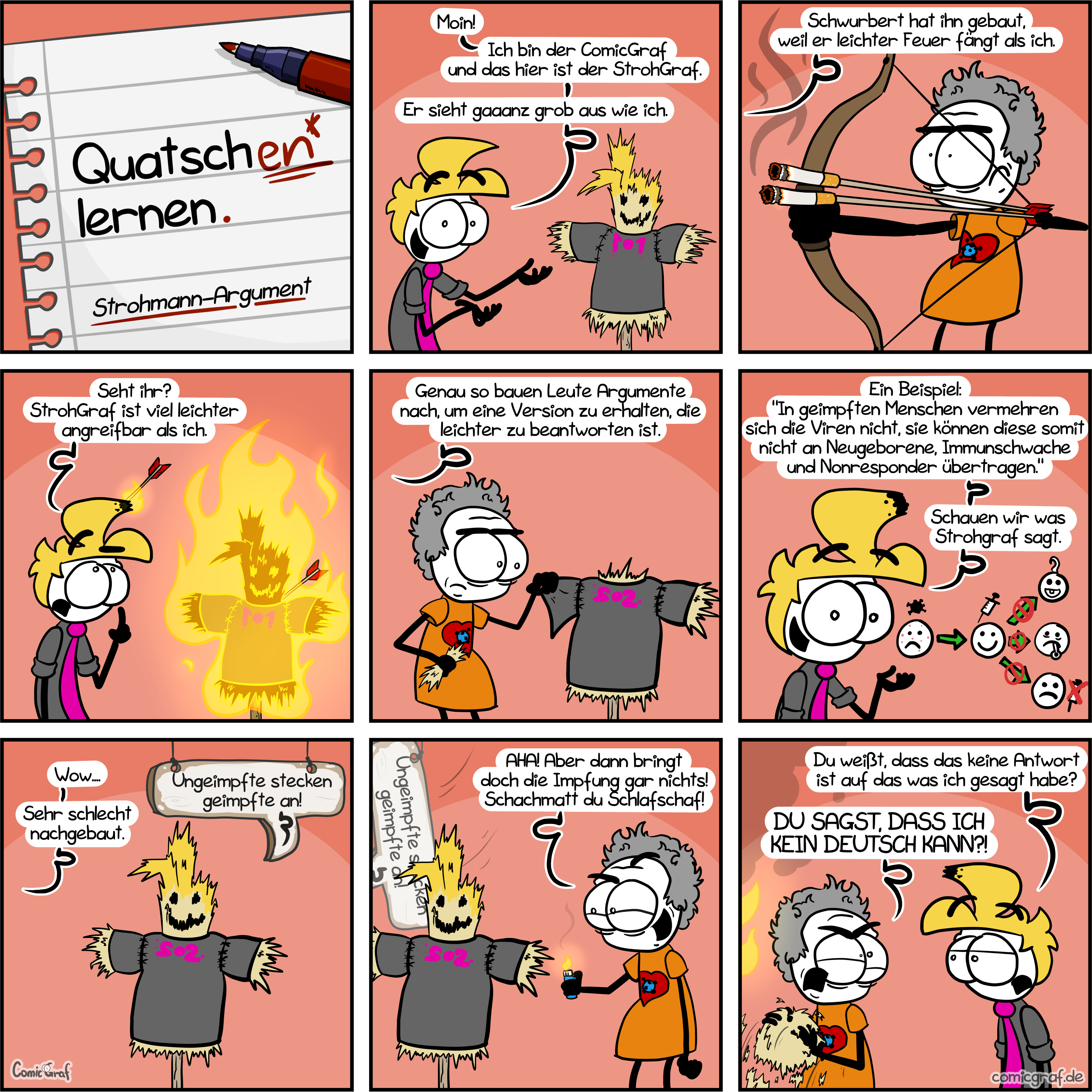 Quatschen lernen: Strohmann